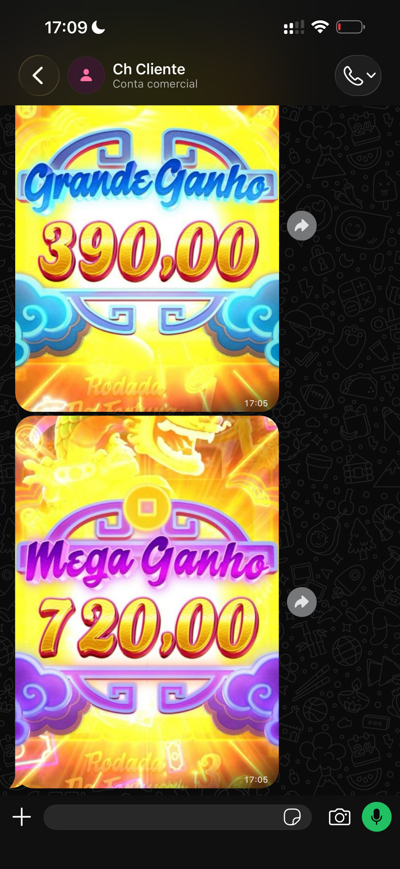 Feedback de membro no WhatsApp